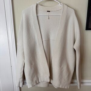 Free People Cream Cardigan Sweater